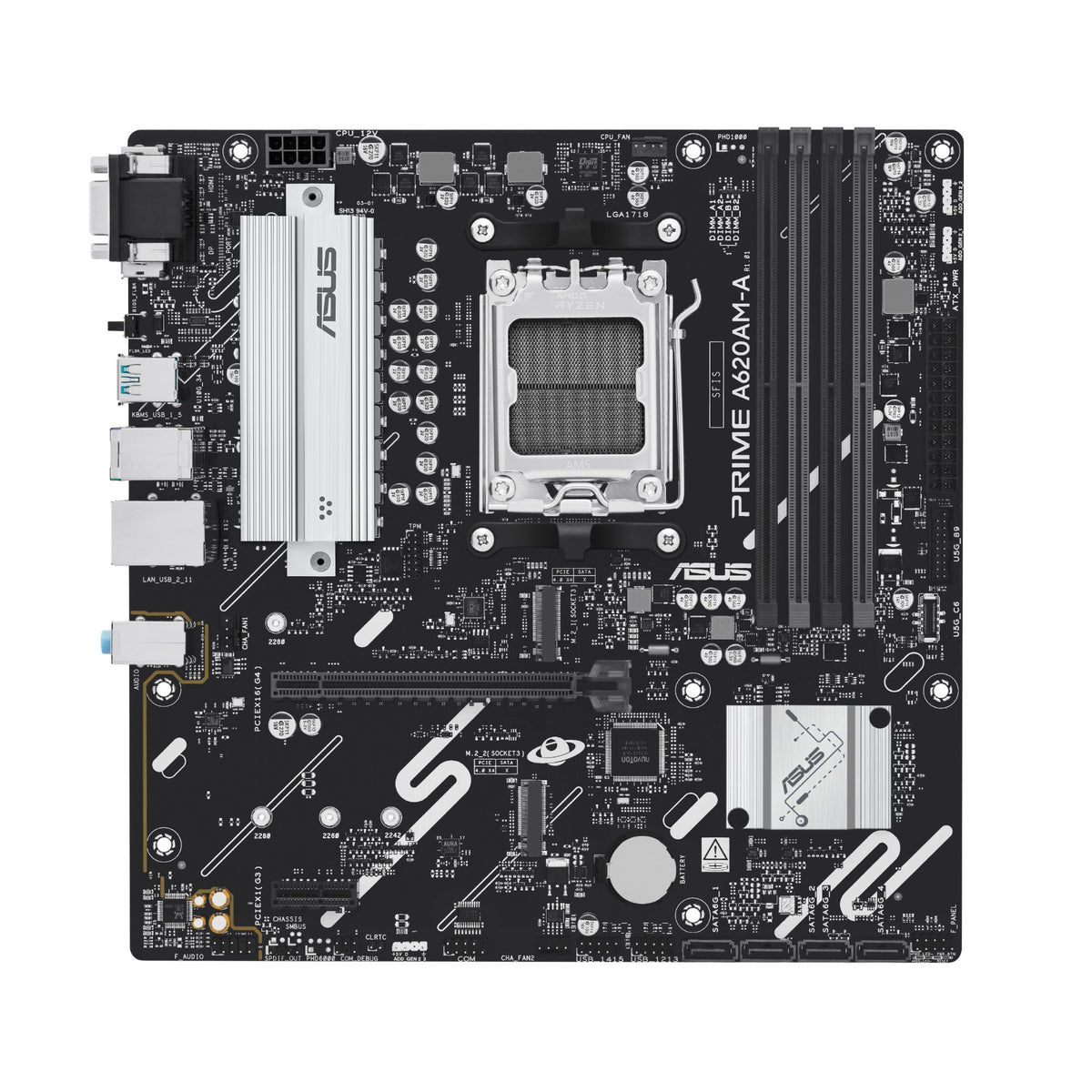 90MB1MY0-M0EAYC - Asus PRIME A620AM-A AMD AM5 Micro-ATX Motherboard