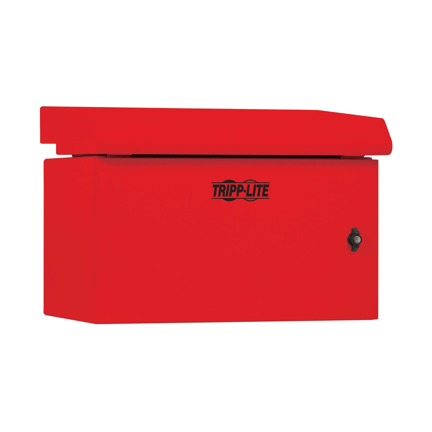 INDUSTRIAL WALLMOUNT RACK ENCLOSURE W LOCK 6U 16.5IN NEMA 3R RED