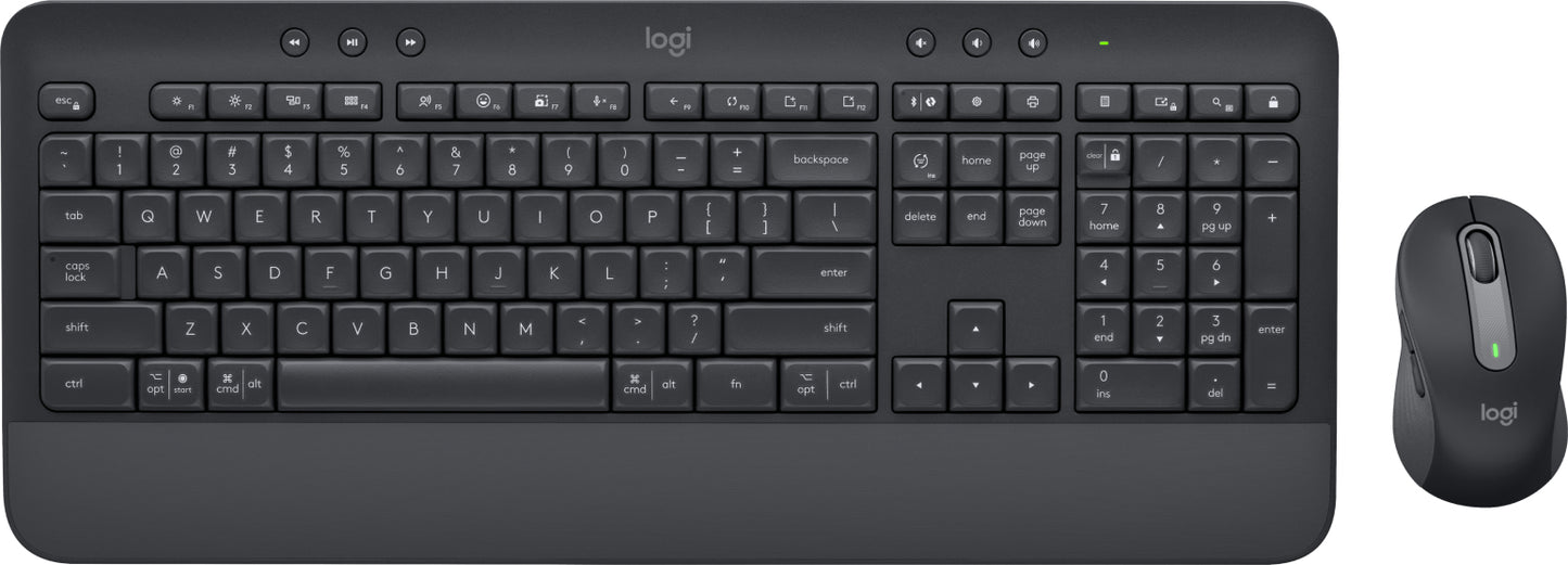 Logitech Signature MK650 Combo For Business keyboard Mouse included RF Wireless + Bluetooth QWERTY US English Graphite