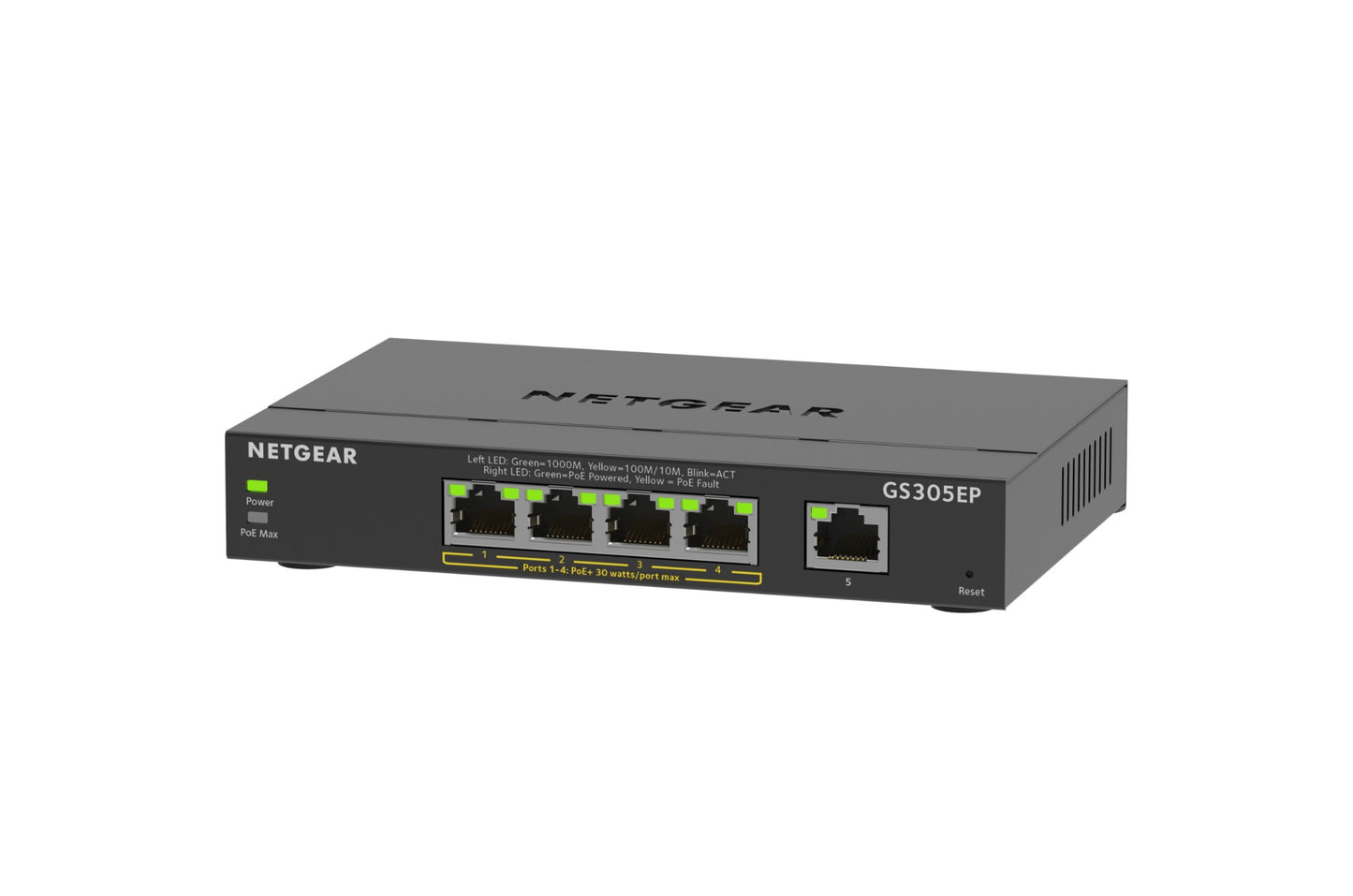 NETGEAR GS305EP Managed L2/L3 Gigabit Ethernet (10/100/1000) Power over Ethernet (PoE) Black