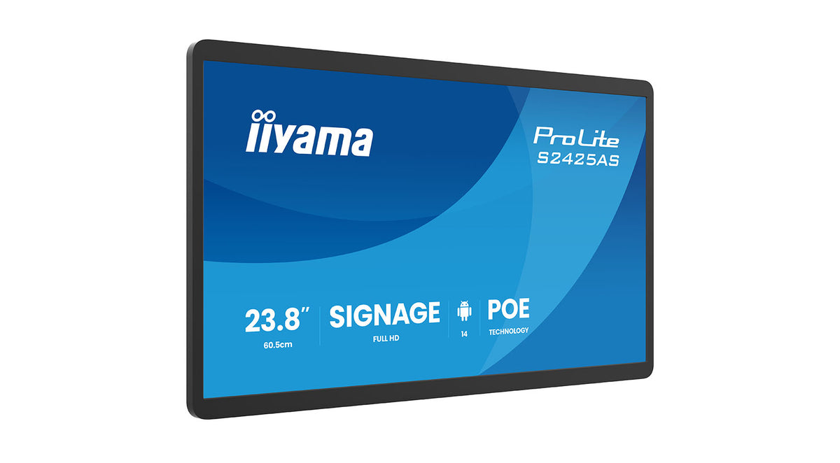 S2425AS-B1P - Iiyama 23.8" Full HD Android Signage Display