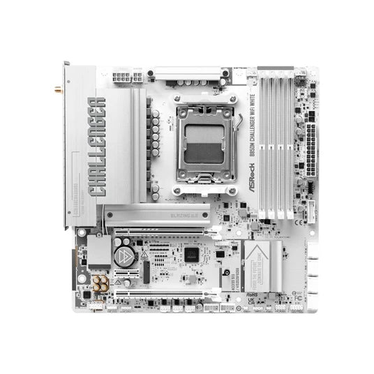 90-MXBU50-A0UAYZ - ASRock B850M Challenger WiFi White AMD AM5 Micro-ATX Motherboard
