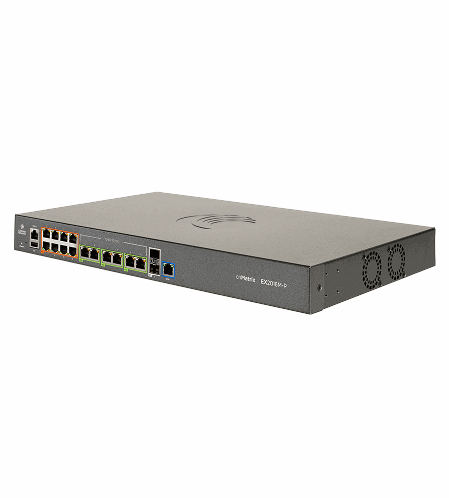 MXEX2016MXPA00 - Cambium Networks 16-Port Multi-Gigabit PoE Layer 3 Managed Switch