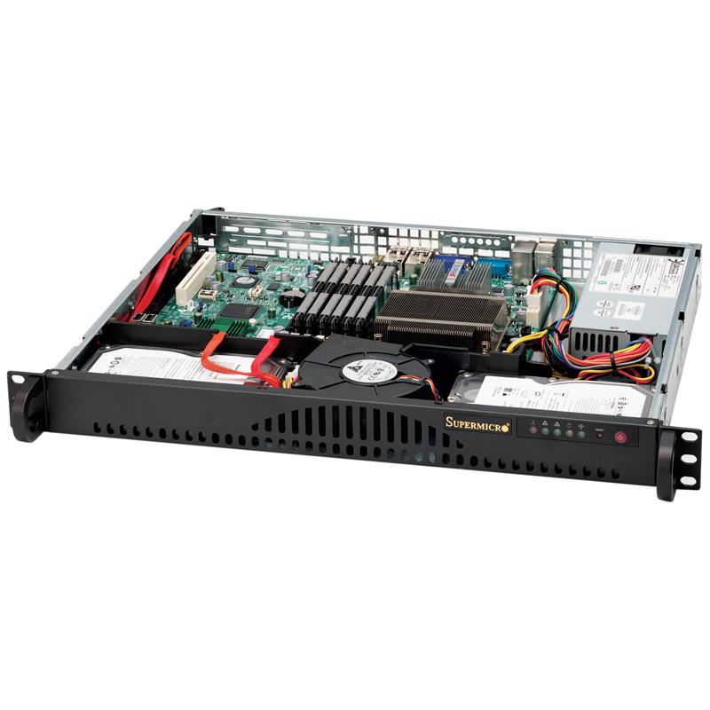 CSE512L200B - Supermicro SuperChassis Rackmount.IT Enclosure 1U Rack-mountable