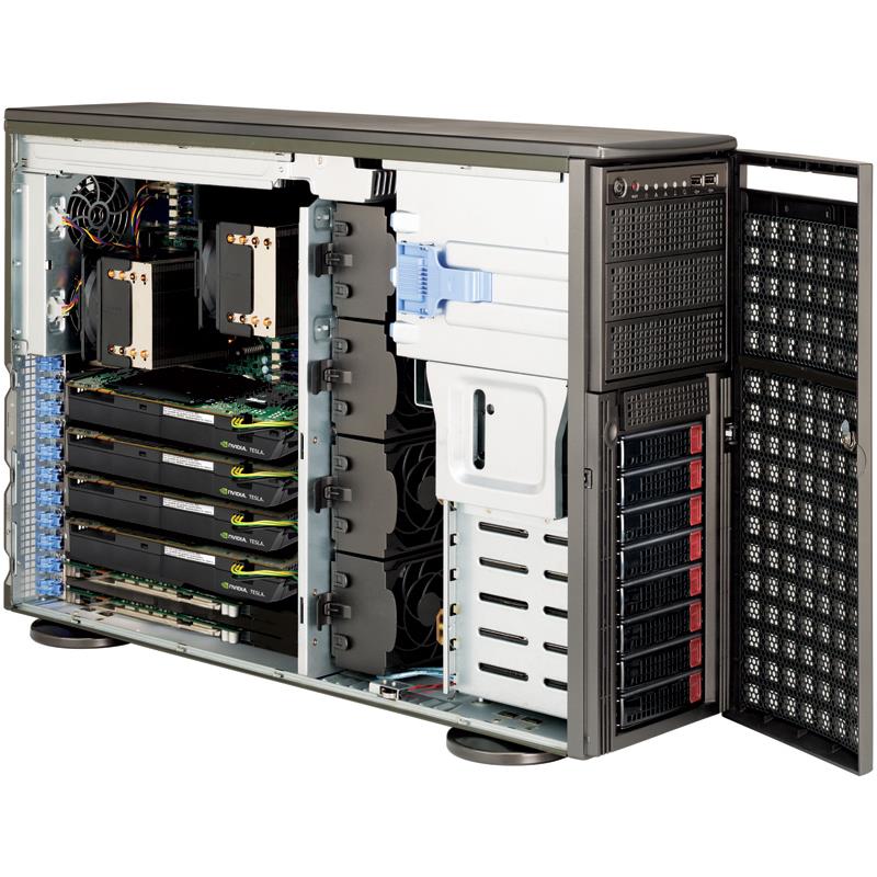 CSE-747BTQ-R2K04B - Supermicro 2000W 4U Chassis Full Tower Server Computer Case