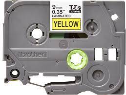 TZE621CS - Brother 9MM BLACK TEXT ON YELLOW
