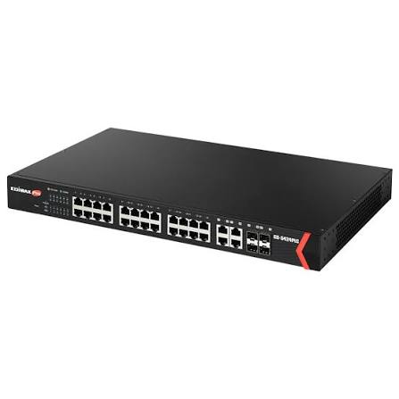 GS-5424PLC - Edimax 24-Port Gigabit PoE+ Web Smart Switch