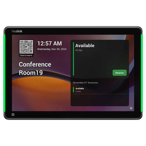 1303196 - Yealink RoomPanel Plus E2 10.1-Inch Multifunctional Meeting Room Scheduling Panel