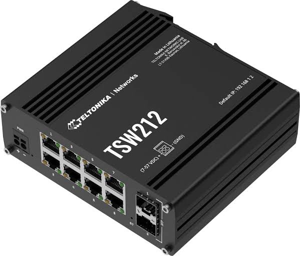 TSW212000000 - Teltonika 8-Port Unmanaged Gigabit Ethernet Switch