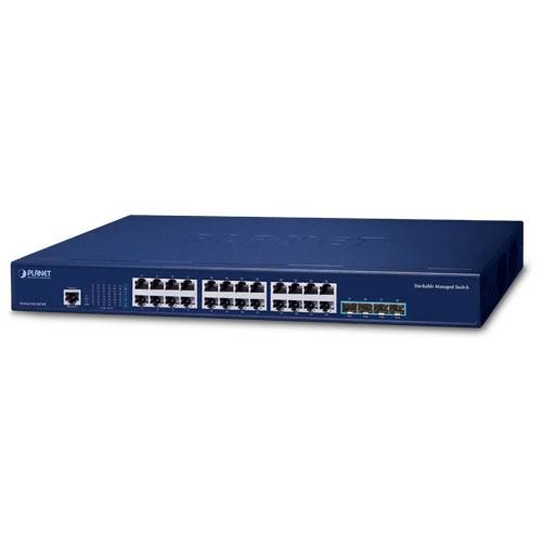 GS-6311-24T4X - Planet 24-Port Gigabit 4-Port 10G SFP+ Layer 3 Managed Switch