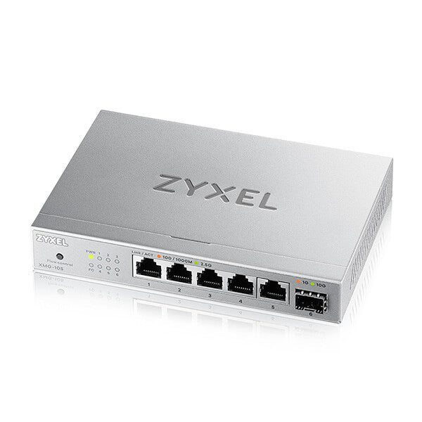 XMG-105 - Zyxel 5 Port 10/2.5G MultiGig Switch