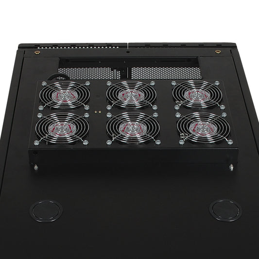 RACK ENCLOSURE CABINET ROOF MOUNT FAN PANEL AIRFLOW MGMT 120V