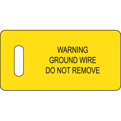 Panduit PT-GND warning sign