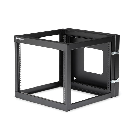 WALL-MOUNT YOUR SERVER OR NETWORKING EQUIPMENT WITH A HINGED RACK DESIGN FOR EAS