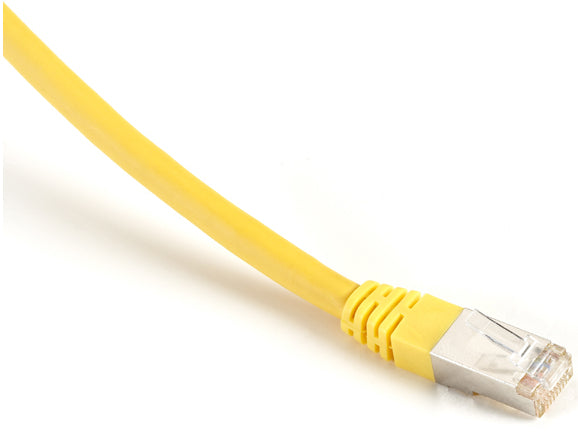 EVNSL0273YL-0010 - Black Box CAT6 400-MHZ MOLDED BOOT SOLID ETHERNET PATCH CABLE - SHIELDED (F/UTP), CMP PLEN