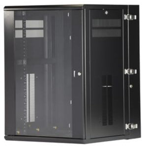 Panduit PZWMC18W rack cabinet 18U Wall mounted rack Black