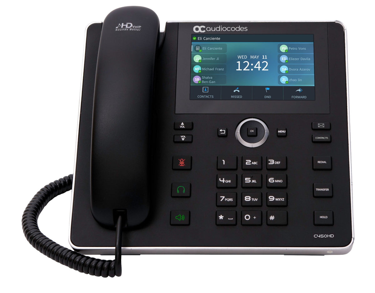 IPC450HDEG - AudioCodes C450HD IP Phone Black Wired IP Phone