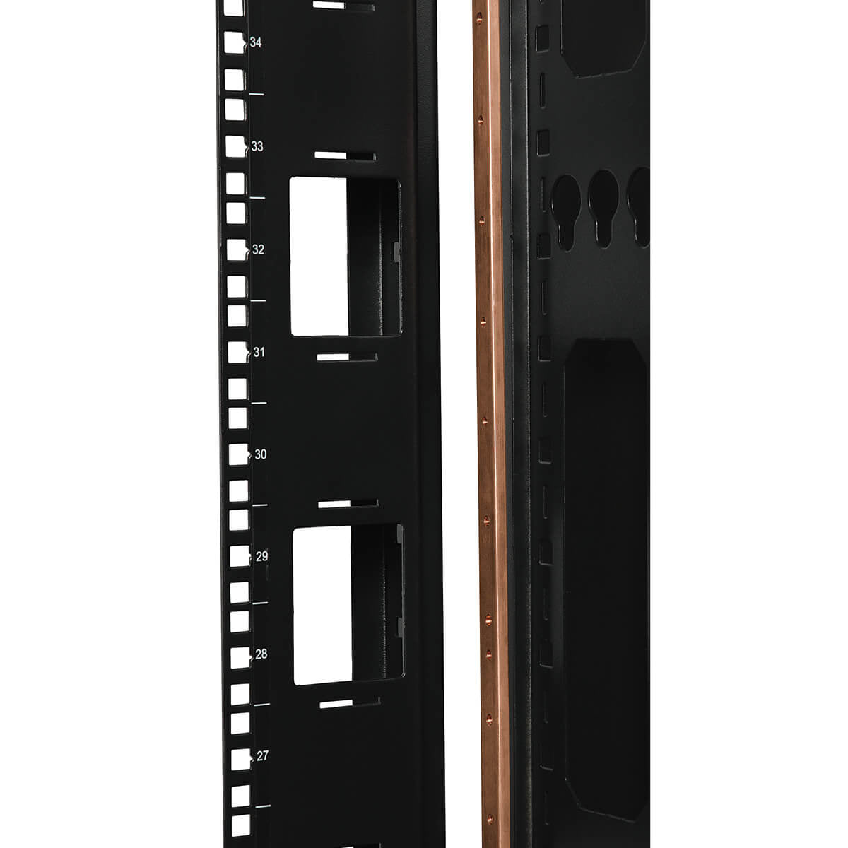 42U RACK ENCLOSURE SERVER CABINET COPPER BUS GROUNDING BAR– Aeonfly