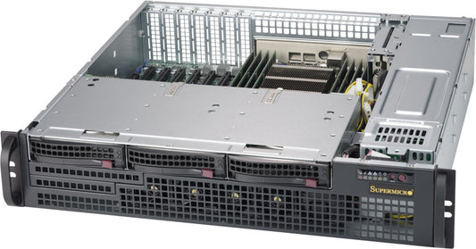 Supermicro CSE-825MBTQC-R802LPB computer case Rack Black 800 W