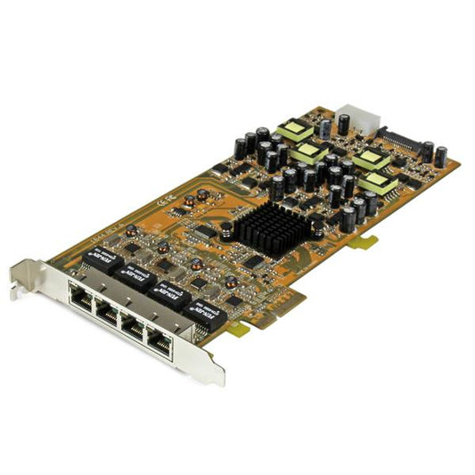 ADD 4 GIGABIT POWER OVER ETHERNET PORTS TO A PCI EXPRESS-ENABLED COMPUTER - 4 PO