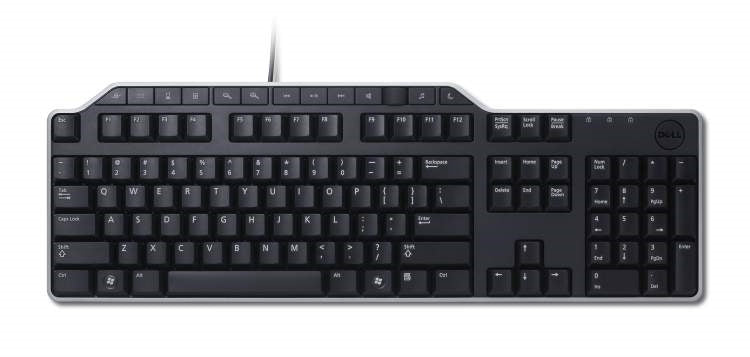 DELL KB522 keyboard USB QWERTY US English Black, Silver