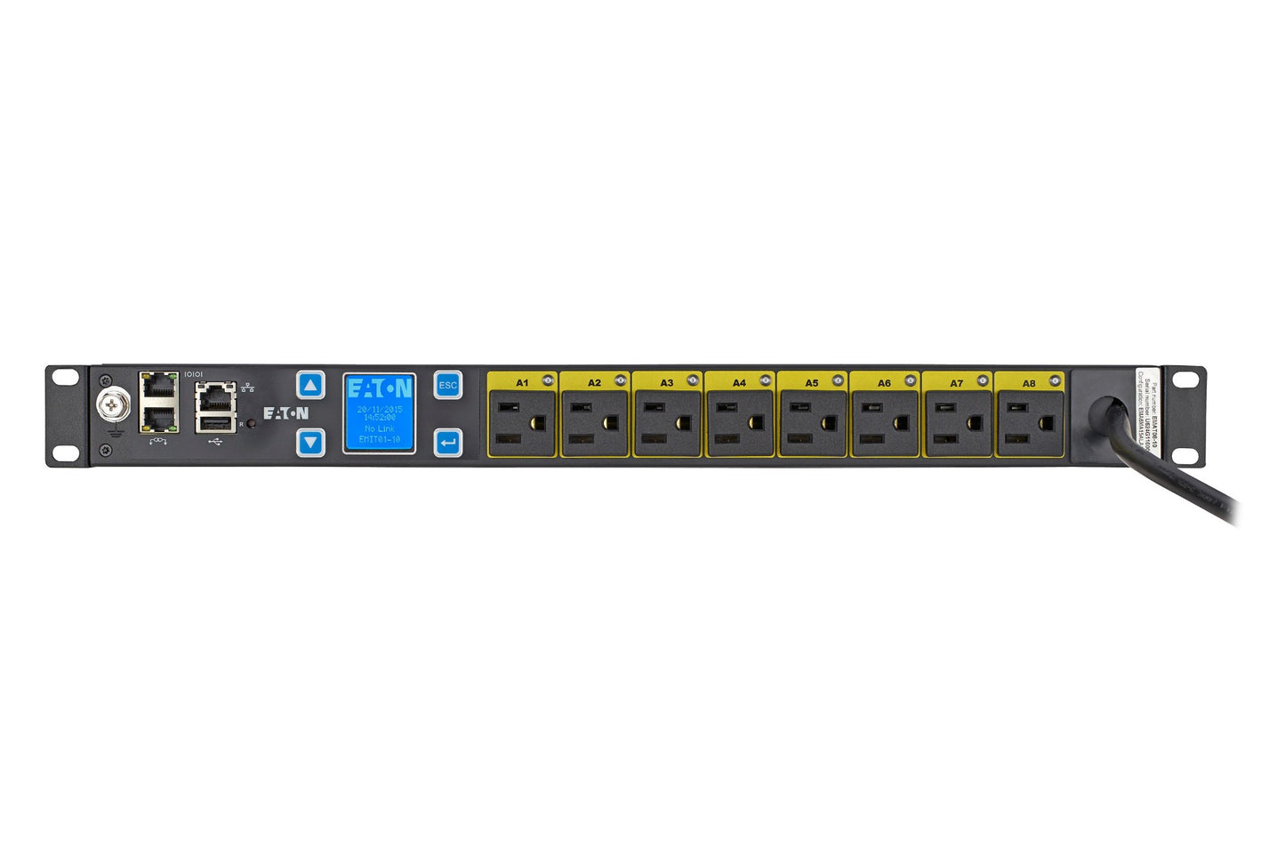 Eaton EMAT08-10 power distribution unit (PDU) 8 AC outlet(s) 1U Black