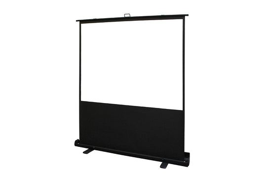 F95XWH2 - Elite Screens EZCINEMA 2 MANUAL FLOOR PULL UP WITH SCISSOR BACKED PROJECTOR SCRE