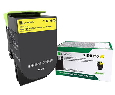 Lexmark 71B1HY0 toner cartridge Original Yellow 1 pcs