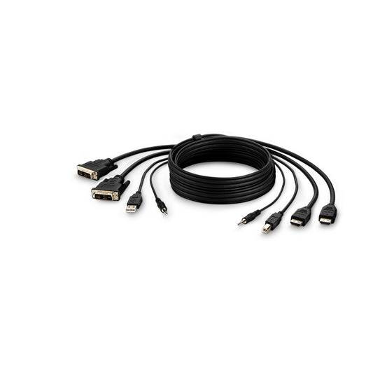 Belkin F1DN2CCBL-DH10t KVM cable Black 118.1" (3 m)