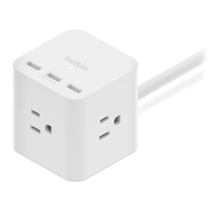 Belkin SRA006P3TT5 Smart power strip 3 AC outlet(s) 59.1" (1.5 m) 3 White