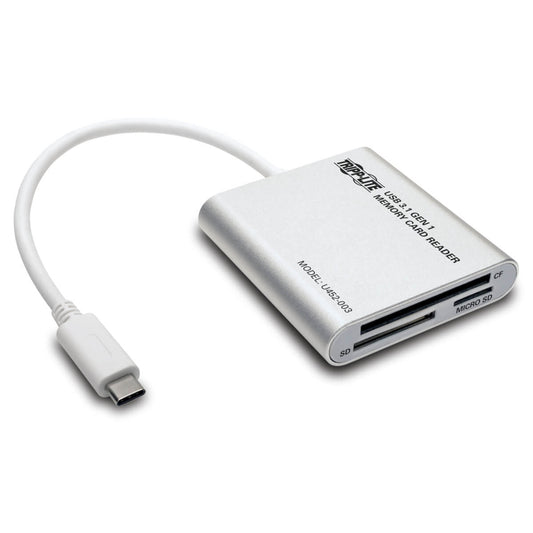U452-003 - Tripp Lite USB 3.1 GEN 1 USB TYPE-C (USB-C) MULTI-DRIVE SMART-CARD FLASH-MEMORY MEDIA READER