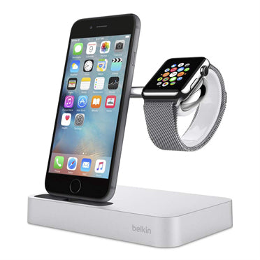 Belkin Valet mobile device dock station Smartwatch/Smartphone Silver