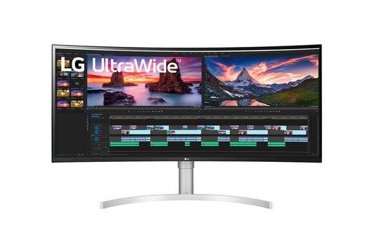 LG 38BN95C-W computer monitor 38" 3840 x 1600 pixels WQXGA IPS Silver