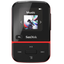 SANDISK MP3 PLAYER, SDMX30-016G-G46R, CLIP SPORT GO, RED, GLOBALCLIP SPORT GO, R