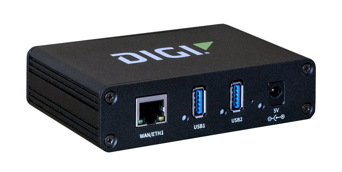 Digi AW02-G300 interface hub USB 3.2 Gen 1 (3.1 Gen 1) Type-A 1000 Mbit/s Black