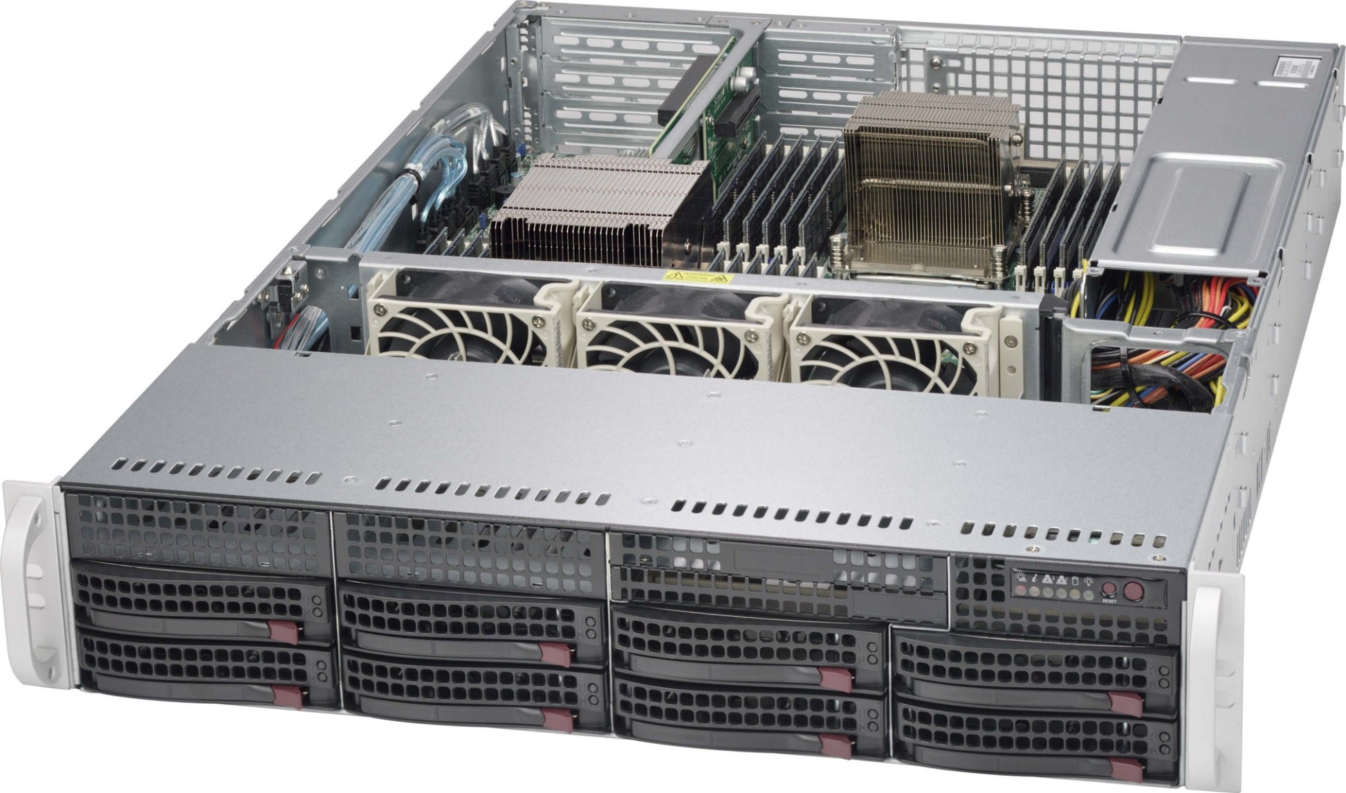 CSE-825TQ-600WB - Supermicro CHASSIS, NR BLACK 2U SC825TQ WIO CHASSIS WITH 600W PWS-605P-1H, BLACK