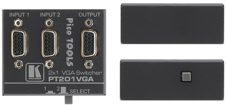 Kramer Electronics THE HIGH QUALITY PT-201VGA 2X1 VGA SWITCHER IS A MICRO-SIZED MECHANICAL SWITCHER