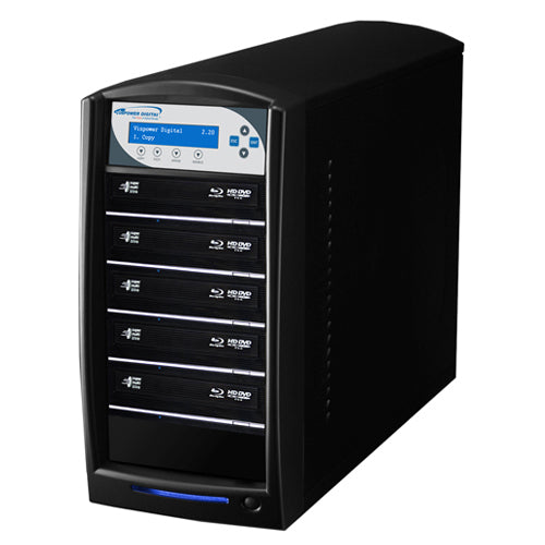 SHARKBLU-S5T-XL-BK - Vinpower Digital SHARKBLU HDD TO 5 BLU-RAY/DVD/CD DUPLICATOR