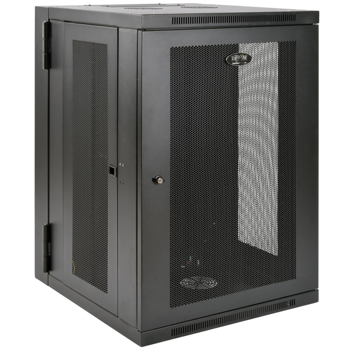 18U WALL MOUNT RACK ENCLOSURE SERVER CABINET SWINGING HINGED DOOR DEEP