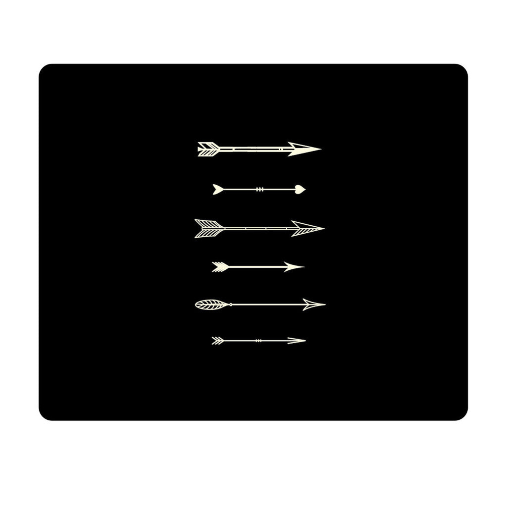 OP-MPV1BM-HIP-19 - Centon OTM BLACK MOUSE PAD SHOOTING WHITE ARR