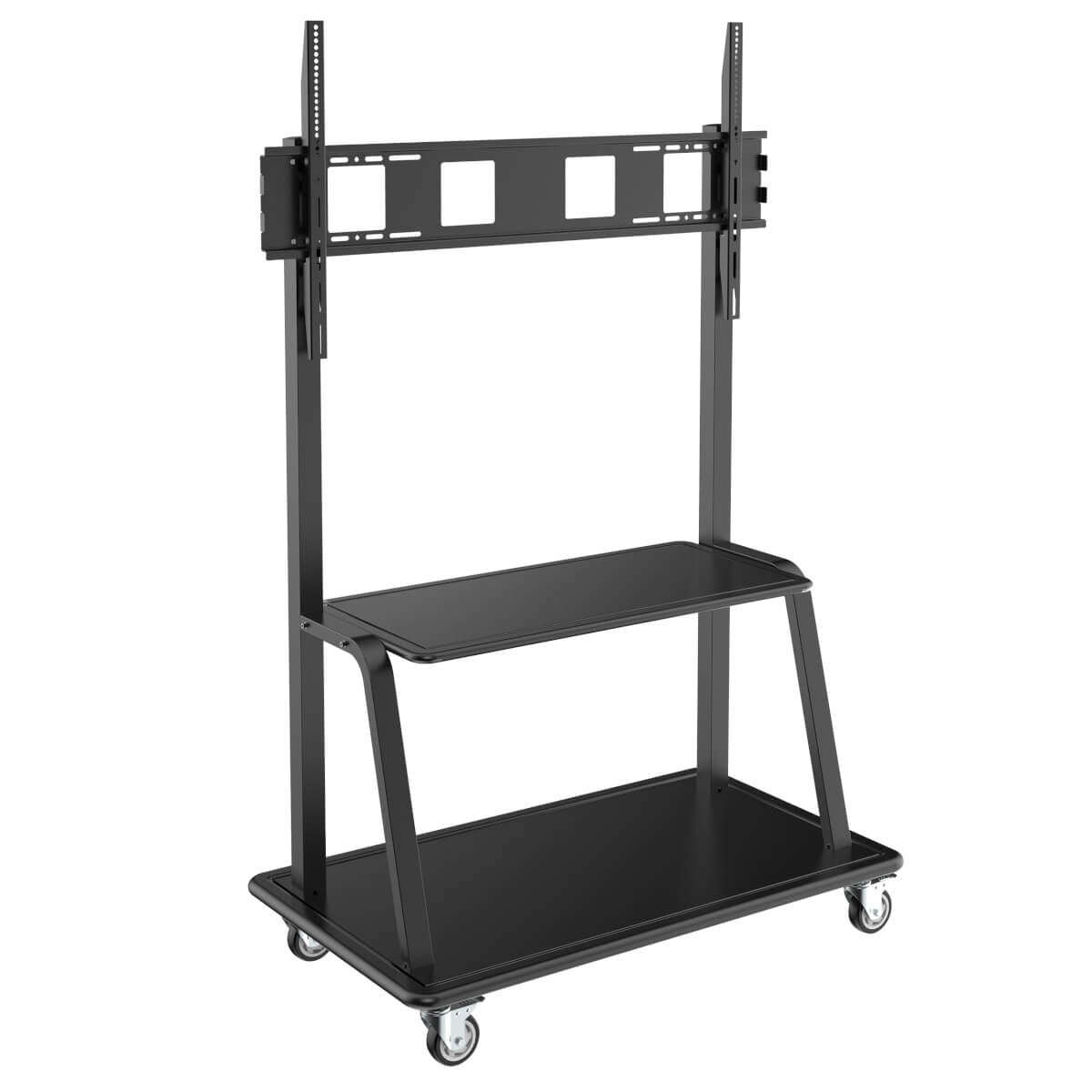 MOBILE TV FLOOR STAND CART HEIGHT-ADJUSTABLE LCD 60-105IN DISPLAY