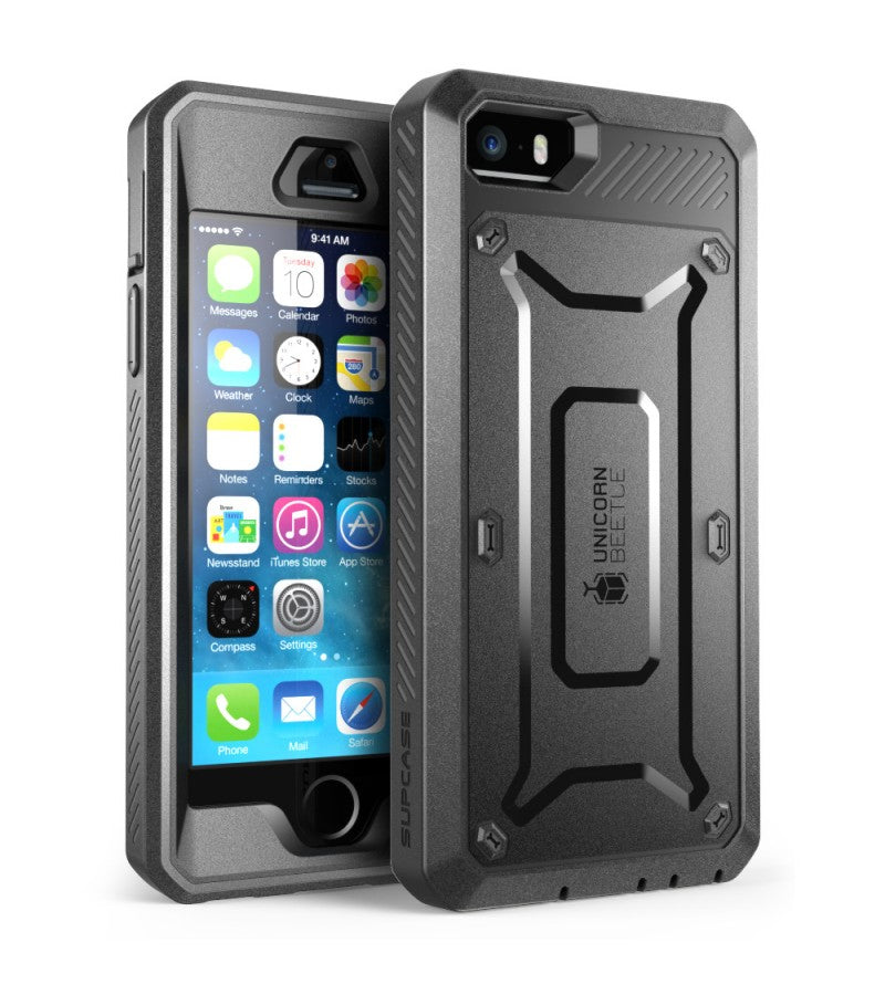 S-IP5-UBP-BKBK - i-Blason SUPCASE APPLE IPHONE 5/5S UNICORN BEETLE PRO SERIES FULL-BODY PROTECTIVE COVER W