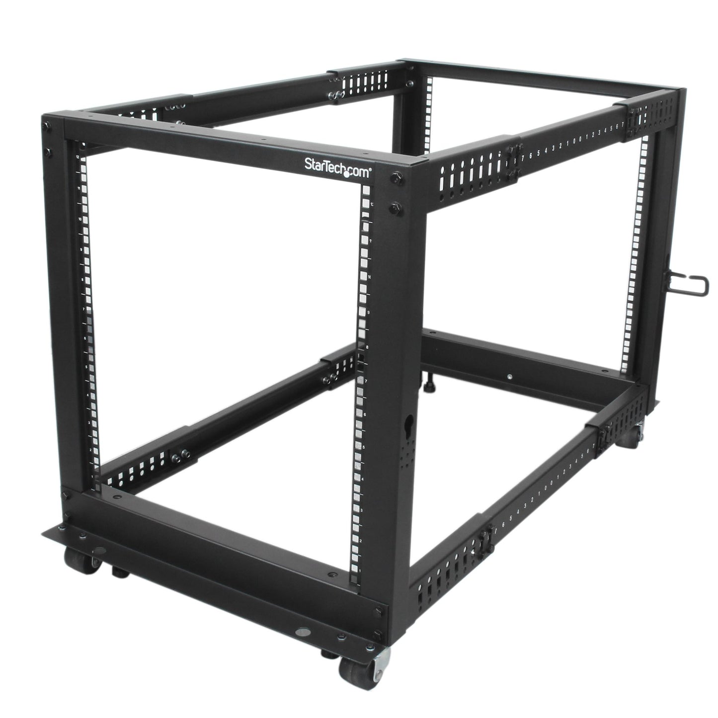 12U OPEN FRAME SERVER RACK W/ADJUSTABLE MOUNTING DEPTH OF 22IN-40IN & 25IN TALL