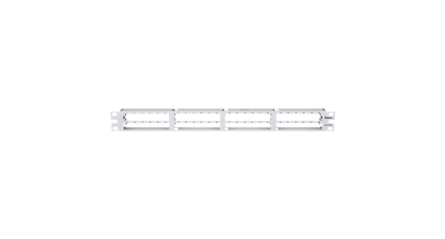 Panduit QPP48HDWH patch panel 1U