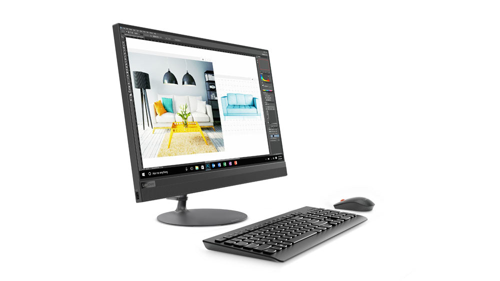 Lenovo IdeaCentre 520 Intel Core i7 23.8" 1920 x 1080 pixels Touchscreen 8 GB DDR4-SDRAM 2000 GB HDD All-in-One PC Windows 10 Home Wi-Fi 5 (802.11ac) Black