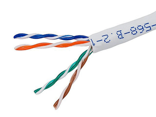 12772 - Monoprice CAT5E UTP STRANDED (CM) -WHITE - 1000FT