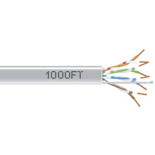 CAT5E 350-MHZ SOLID ETHERNET BULK CABLE - UNSHIELDED (UTP), CMR PVC, GRAY, 1000-