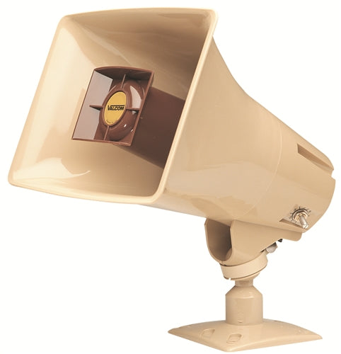 V-1030C - Valcom ONE-WAY, 5 WATT AMPLIFIED HORN, BEIGE