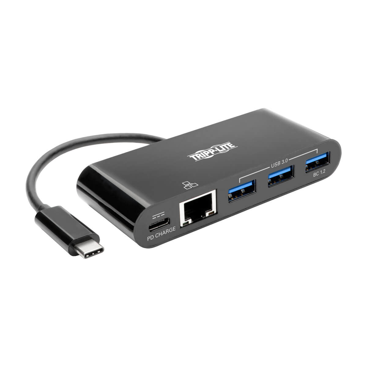 Tripp Lite U460-003-3AGB-C interface hub USB 3.2 Gen 2 (3.1 Gen 2) Type-C 5000 Mbit/s Black