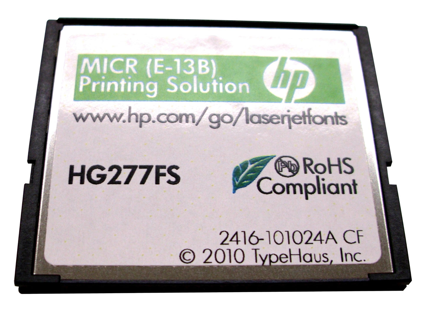 HP MICR Font CompactFlash